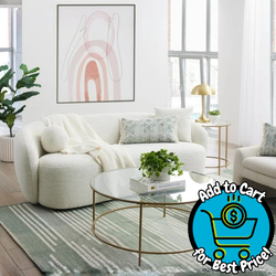 Better Homes & Gardens Juliet Curved 80.31" Sofa, Ivory