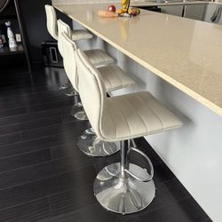 Adjustable Bar Stools (white)