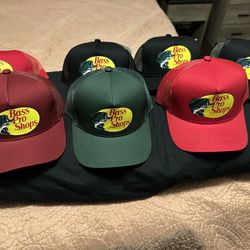 7 Bass Pro shop Hats Combo
