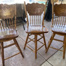 Wooden Bar Stool Chairs
