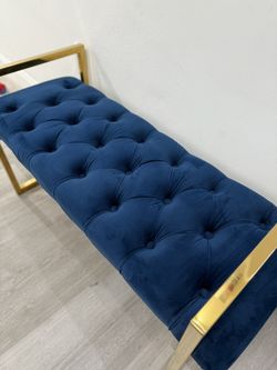 Beautiful Blue Gold Bench
