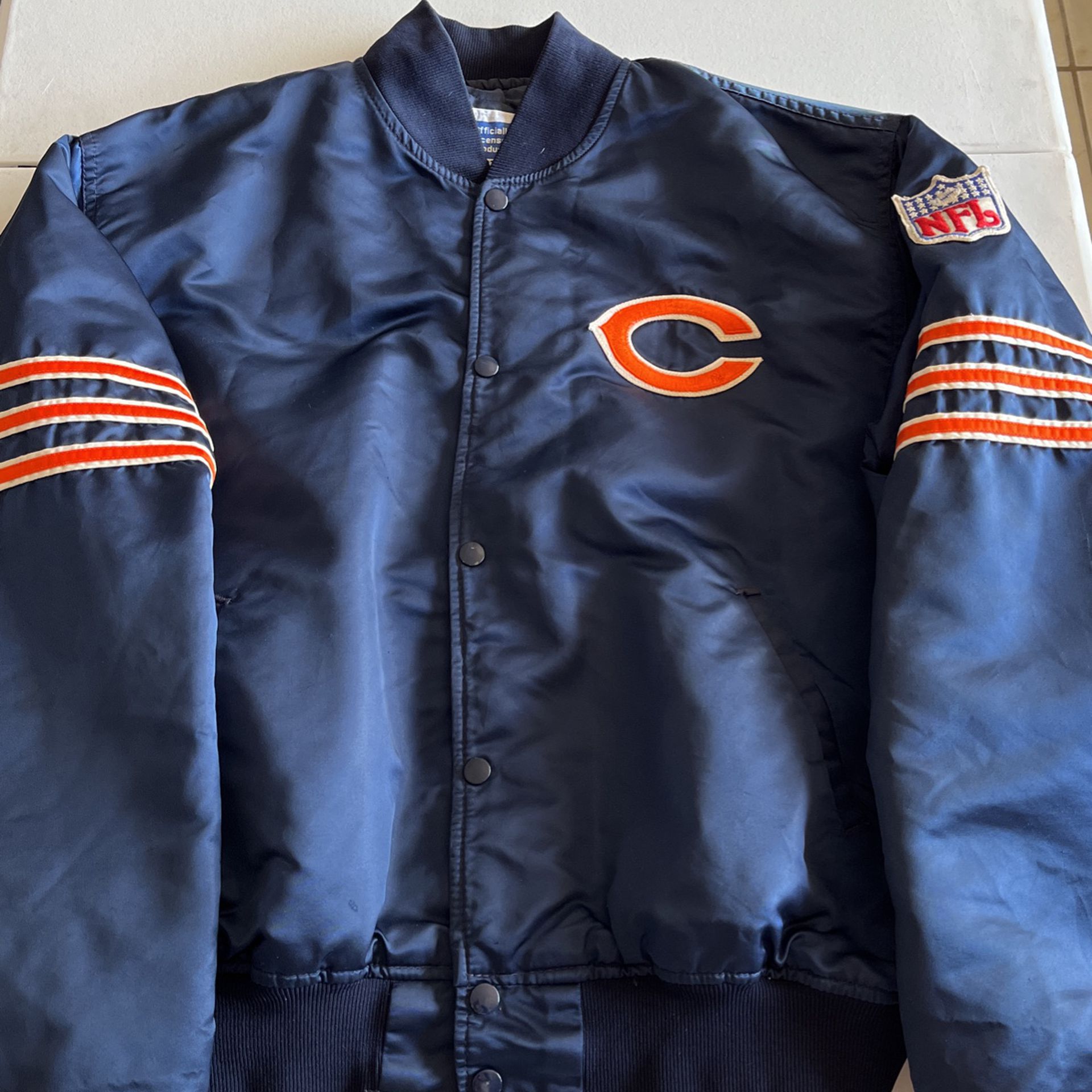 Chicago Bears Football Satin Bomber Jacket for Sale in Tucson, AZ
