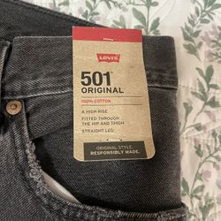 501 Original High Rise Straight Leg Jeans 