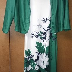 2 Piece Green Women's Dress 