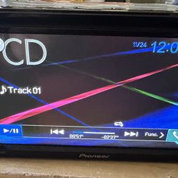 Used Pioneer CD DVD Bluetooth Double Din Car Stereo AVH-280BT Works Great 