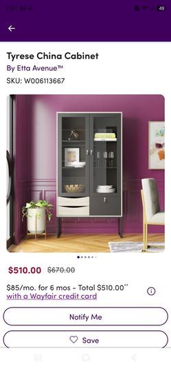 Tyrese China Cabinet