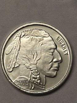 2015 Buffalo / Indian Head Silver Bullion Round