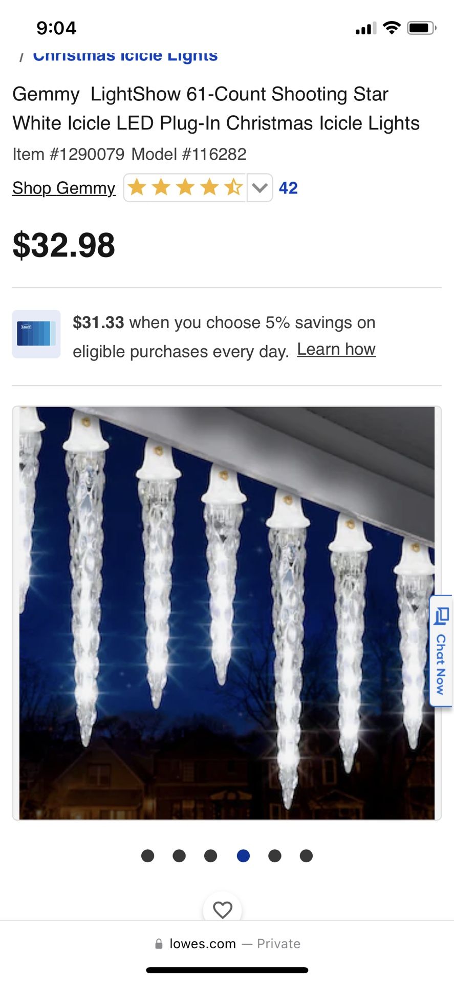 Icicle Lights - Gemmy  Shooting Lightshow Icicle Strands (9  Total)