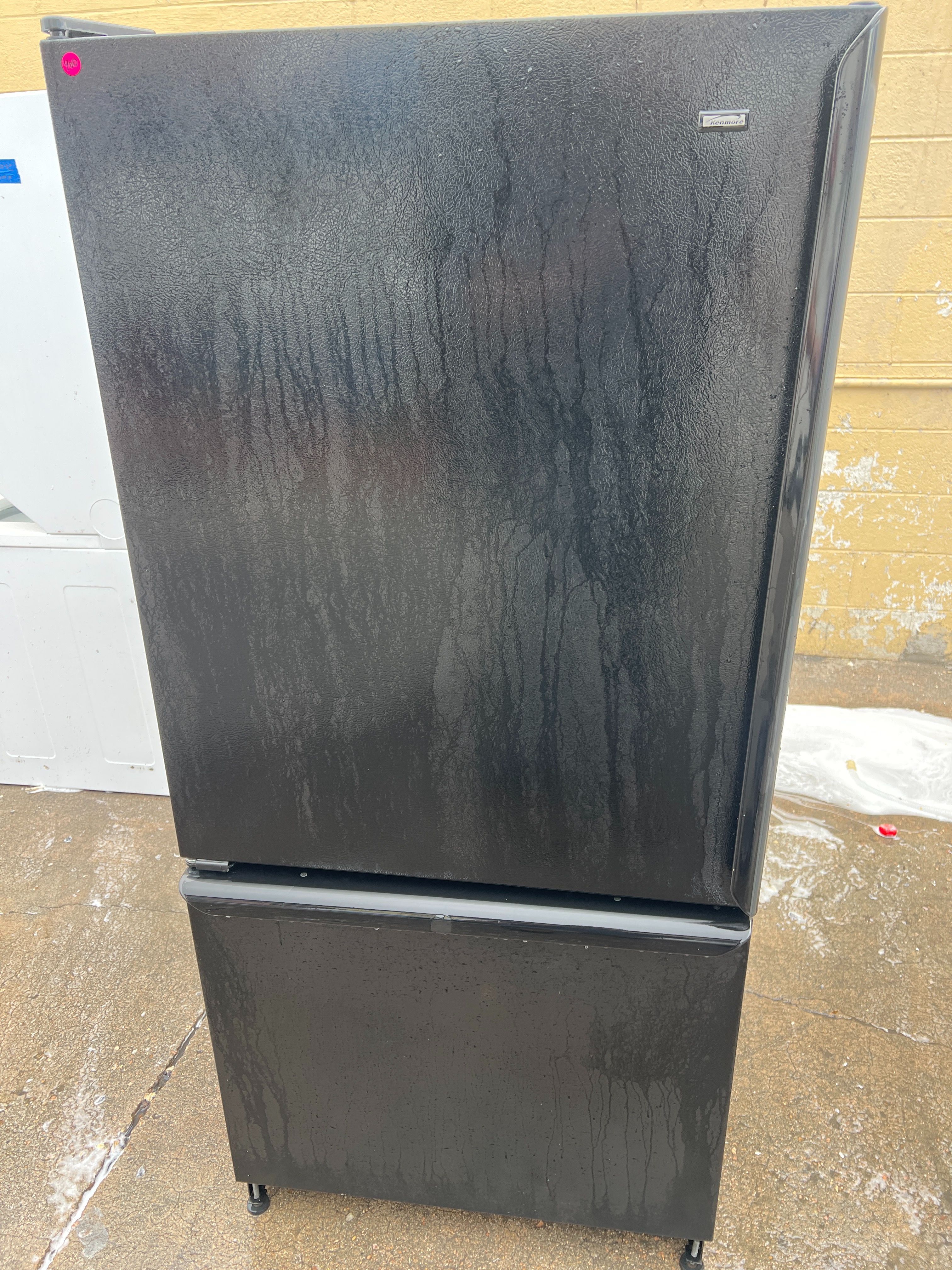 Kenmore black 30" wide bottom freezer refrigerator -free delivery