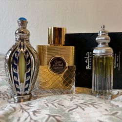 Men’s Masculine Scent Bundle Fragrance Oil Perfume Cologne Lot of 3