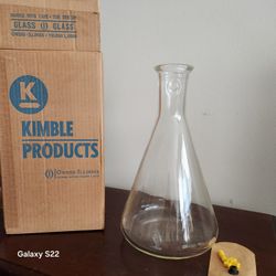 VINTAGE 4000ml 4L FILTER FLASK- KIMAX KIMBLE USA No 27065
