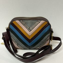 Fossil leather crossbody purse for women