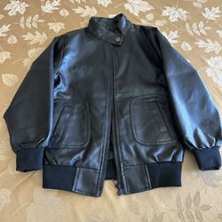 Black Leather  Jacket For Kids ( 4/5 Years Old)