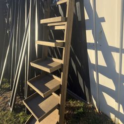 Rustic Ladder Display With Chalkboard Area To Customize Wording