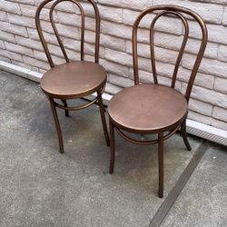 Copper Metal Chair Set Of Two