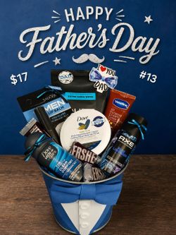 Fathers day gift bucket
