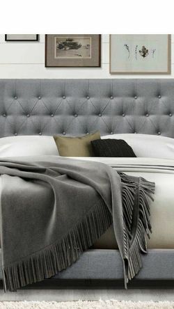 New King size bed frame (mattress not included)