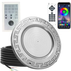 SALIFA Pool Light 60W 10in 50ft RGB Remote Control