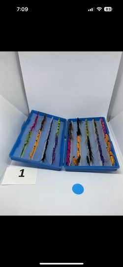105 Trout Flies in Scientific Angler Fly Bait Box Fishing Lure Tackle
