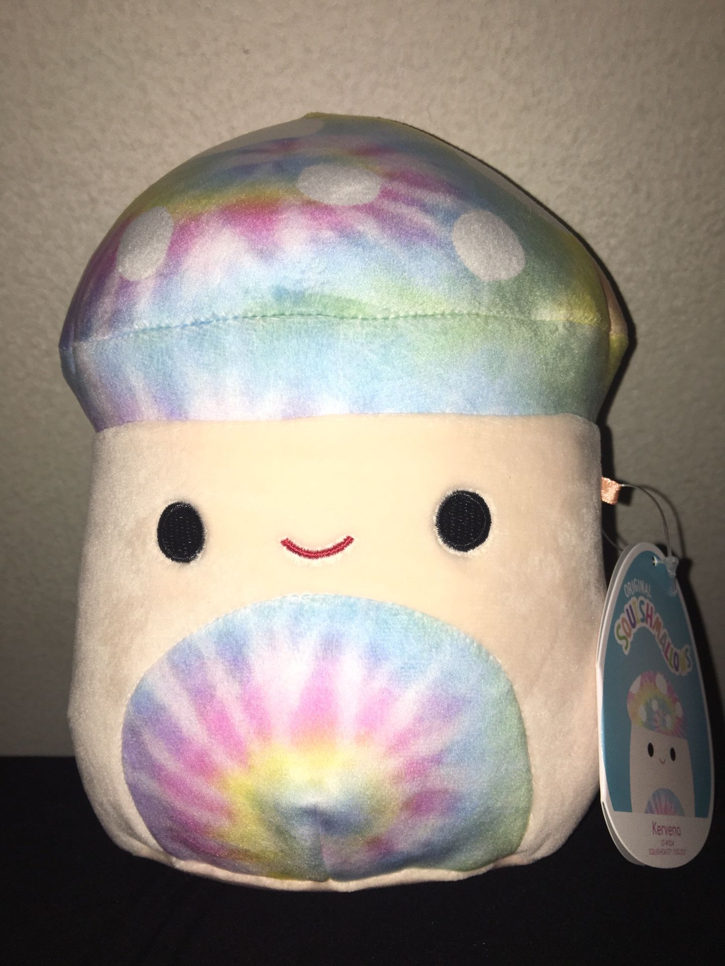Squishmallow Kervena 7” Tie Dye Mushroom