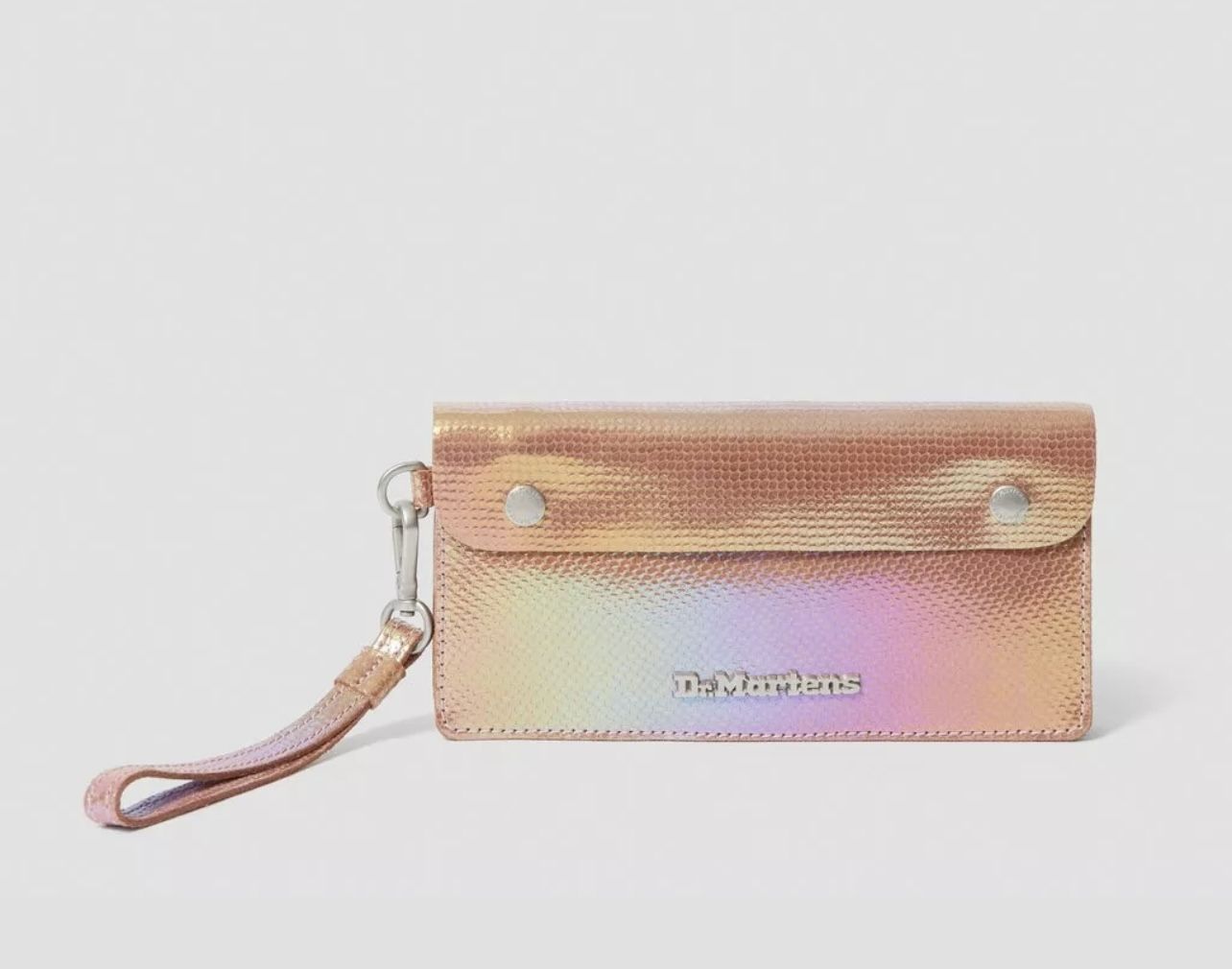 Dr. Doc Martens PINK IRIDESCENT LEATHER WRISTLET LIMITED EDITION NEW WITHOUT TAGS