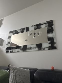 Large Glass Flat Mirror.. Espejo De Piso o Pared 72x36