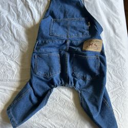 Demin Jean Dog all in one jumpsuits  sz XXL Brand New 