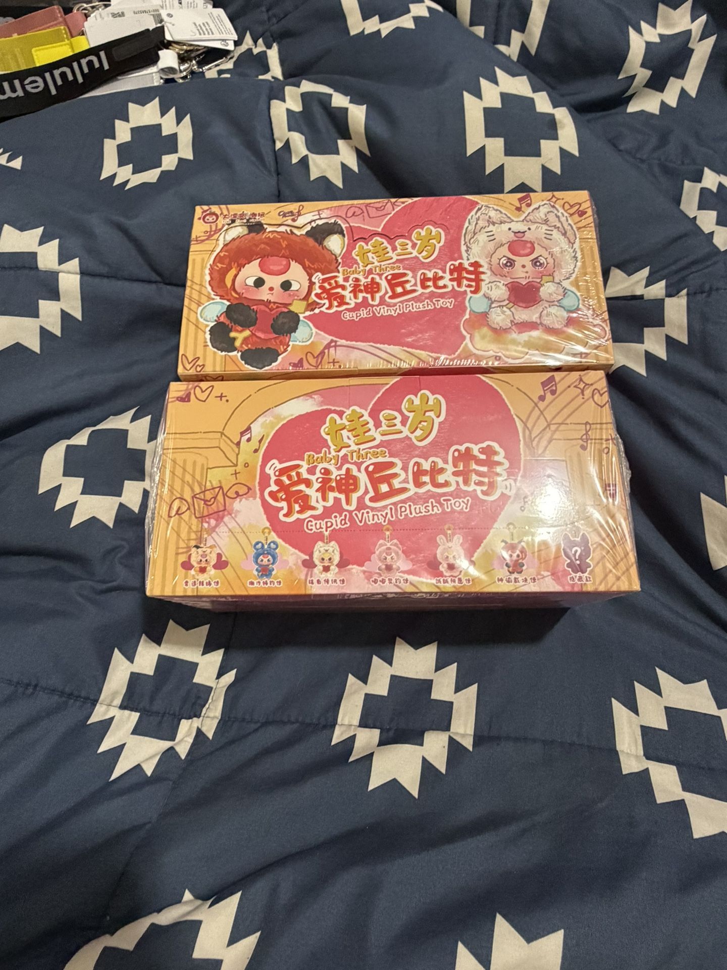 Baby Three Cupid Vinyl Plush Toy 100% Authentic 