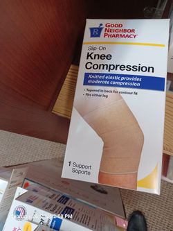Good Neighbor Pharmacy Slip-On Knee Compression support brace. 