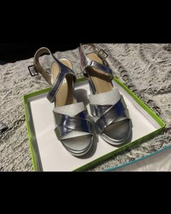 Size 6.5 Silver Heels 