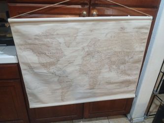 Canves hanging map