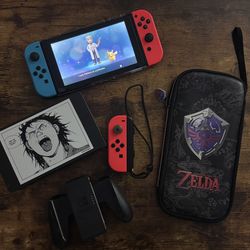 Nintendo Switch. Like New! With Pokemon And Extras