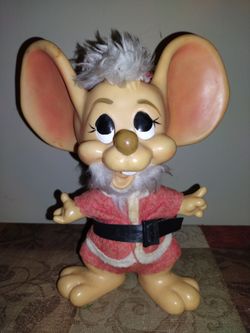 Antique  Christmas Roy Des Of Florida Santa Mouse Bank 