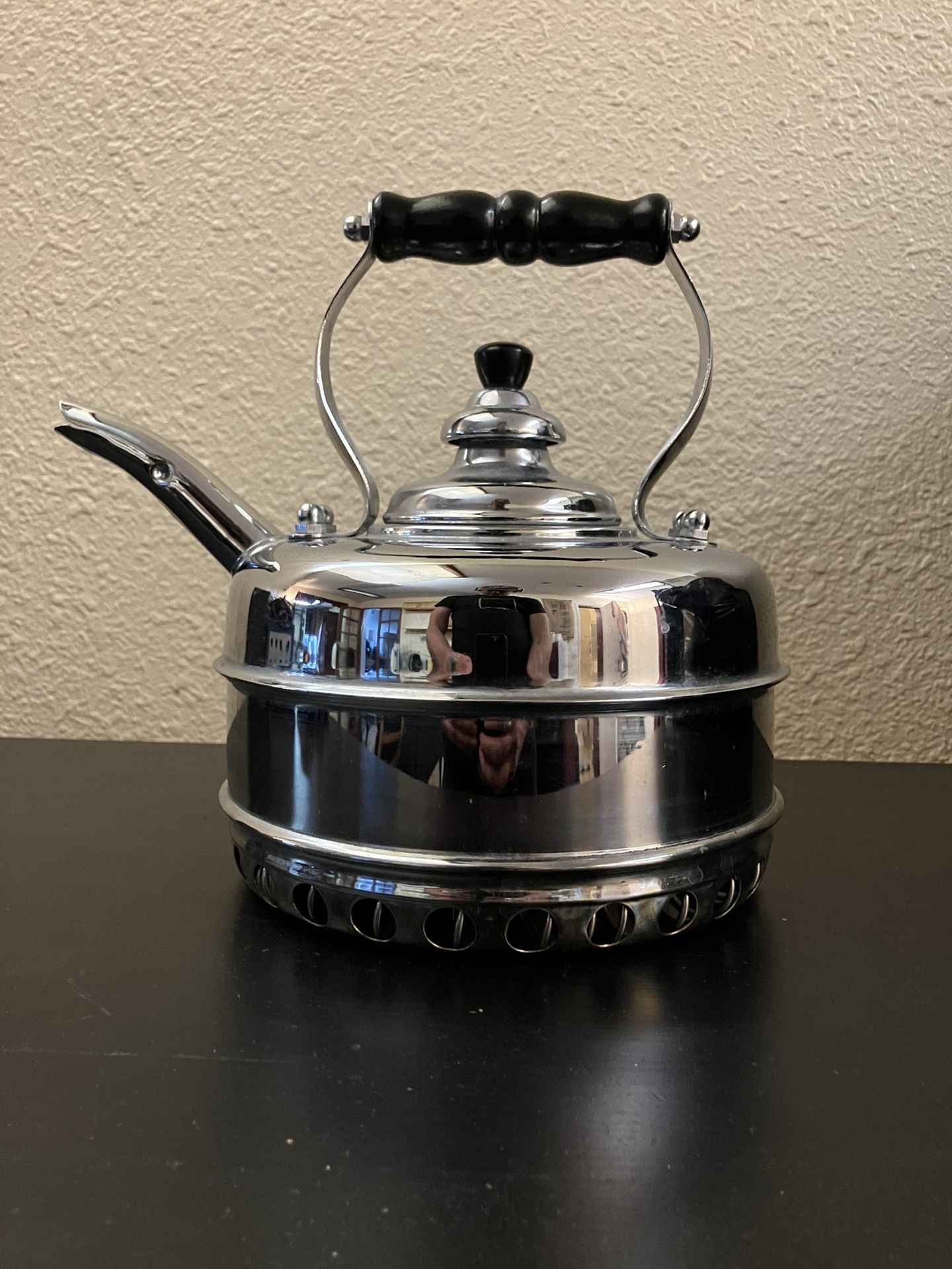 Vintage UK Simplex Patent Copper Tea Kettle