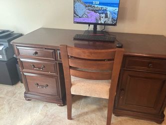 Wood executive desk