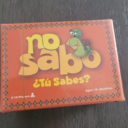 No Sabo Card Game 
