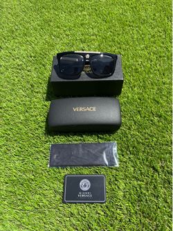 Versace Black & Gold Men’s Sunglasses