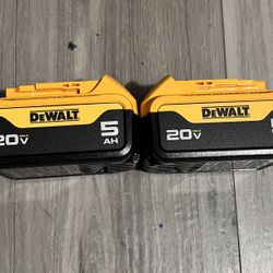 Dewalt 20v 2 Battery 5 Ah 
