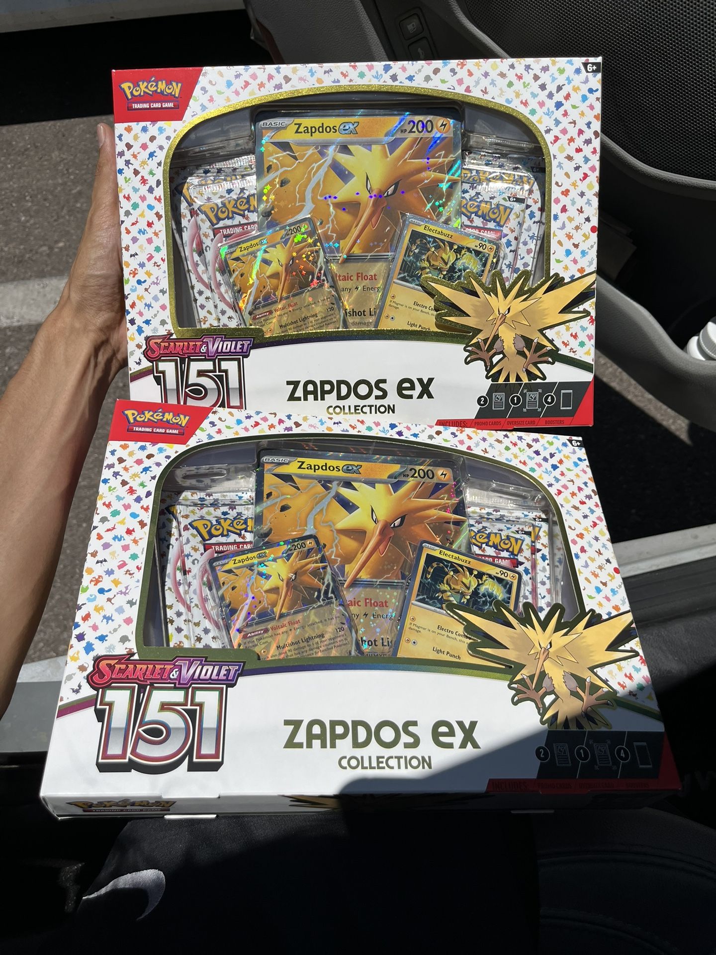 x2 Pokemon 151 Zapdos Collection Boxes