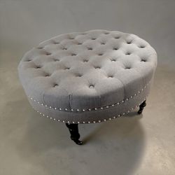 Grey ottoman
