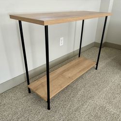 Wood And Metal Console Table