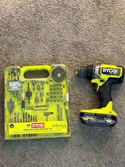 Ryobi ONE+ HP Drill with 60-Piece Bit Kit