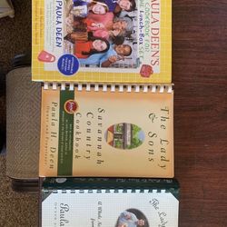3 Paula Deen Cookbooks. One Autographed 