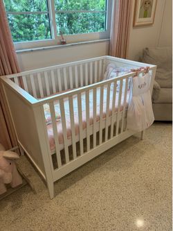 White crib Crate & Barrel