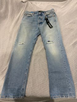 Purple jeans dirty indigo vintage wash