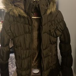 Brown Hooded Jacket 