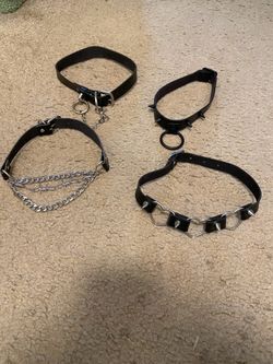 Set of 4 Costume Choker/Collar