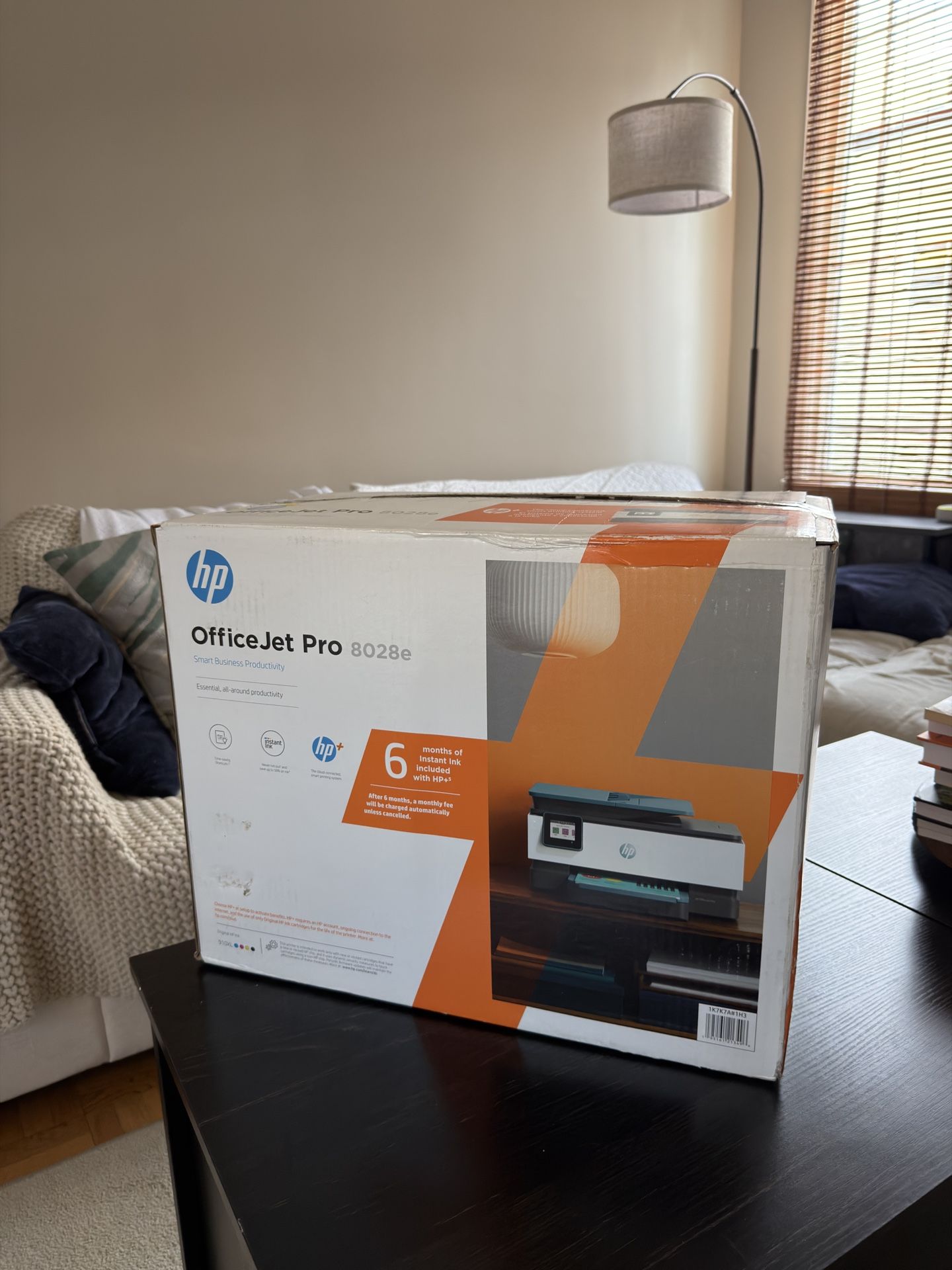 HP OfficeJet Pro 8028e All in One Wireless Printer Scanner Copier Fax Inkjet Print 2.7 Inch Touchscreen 2 Months of Instant Ink 20 ppm Black 10 ppm Co