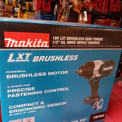 Makita 18V LXT Brushless High Torque 1/2" SQ. Drive Impact Wrench. Tool-Only 