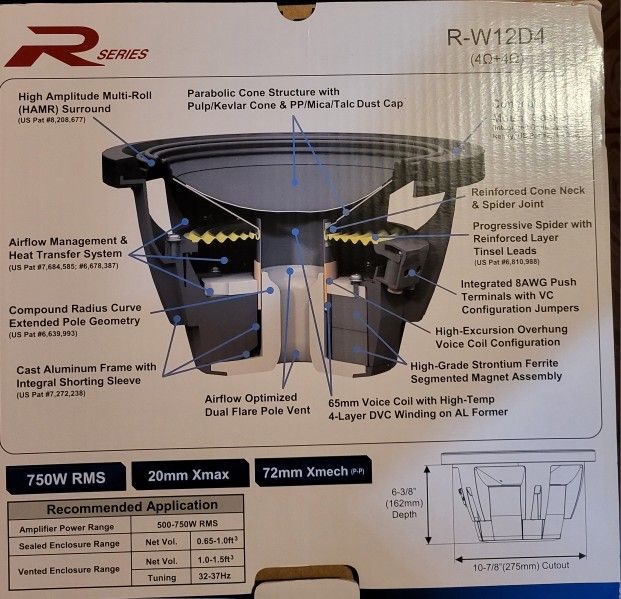 Alpine Type R 12 Inch (R-W12D4)